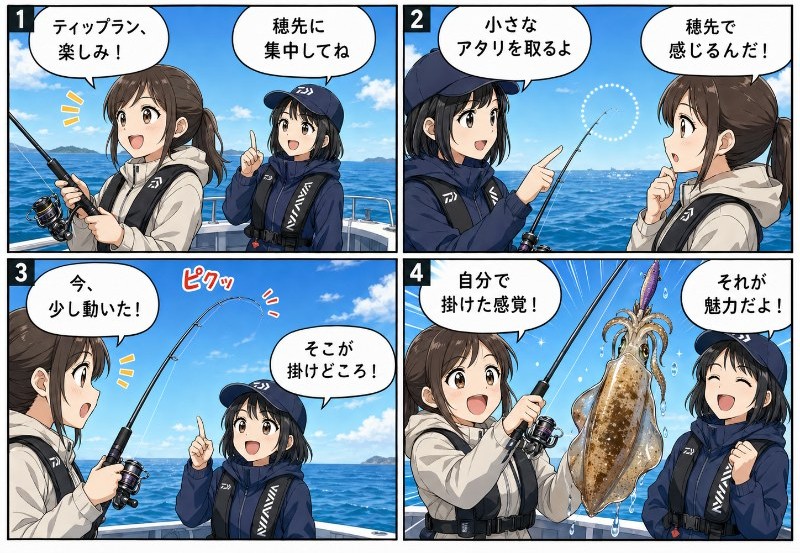 ティップランの魅力を説明している漫画