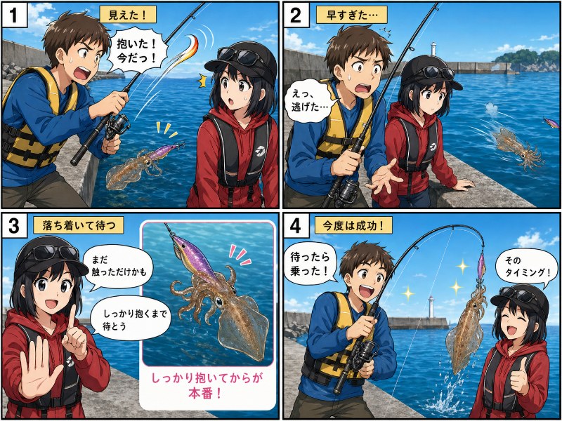 しっかり抱かせてからアワセるを説明している漫画