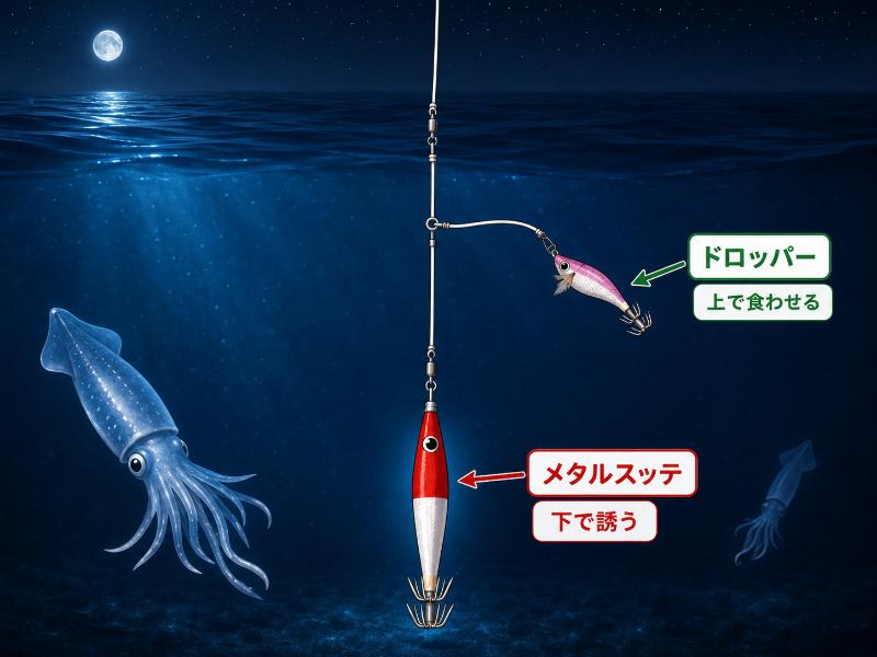 ドロッパーを説明しているイラスト